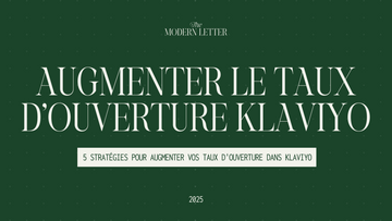 Comment augmenter le taux d'ouverture sur Klaviyo ?