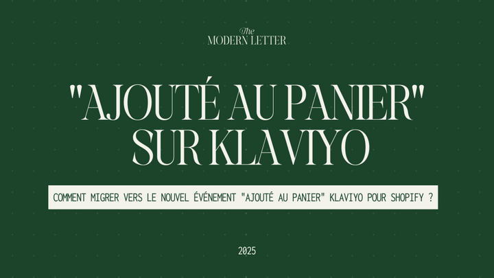 Ajouter l'événement "Ajouté au panier" Shopify sur Klaviyo ?