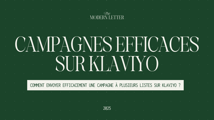 Comment envoyer une newsletter à plusieurs listes sur Klaviyo ?
