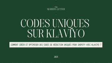 Générer un code de réduction unique sur Klaviyo