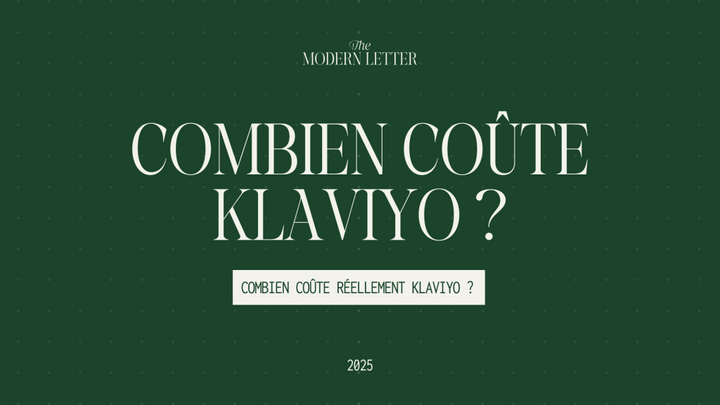 Combien coûte Klaviyo ?