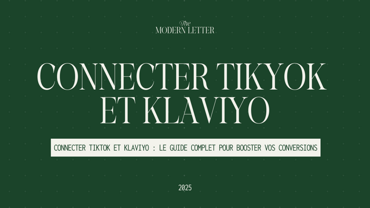 Connecter TikTok à Klaviyo