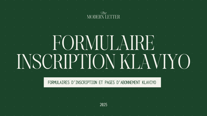 Comment créer une pop-up sur Klaviyo ?