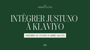 Intégrer Justuno avec Klaviyo