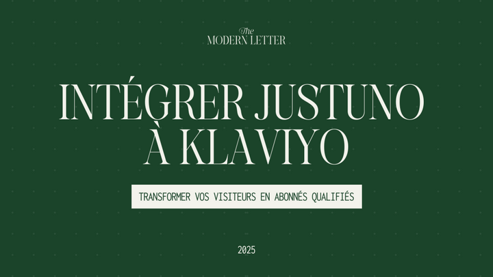 Intégrer Justuno avec Klaviyo