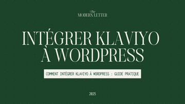 Intégrer Klaviyo à WordPress