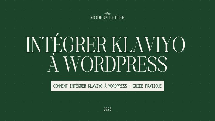 Intégrer Klaviyo à WordPress