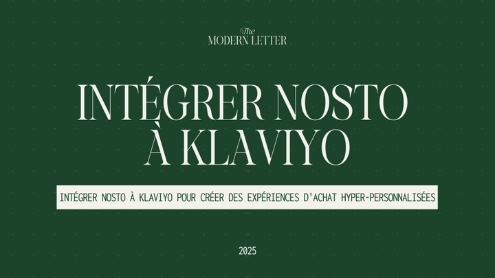Intégrer Nosto à Klaviyo