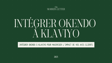 intégrer Okendo à Klaviyo