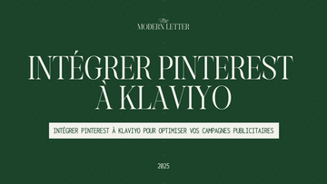 Intégrer Pinterest à Klaviyo