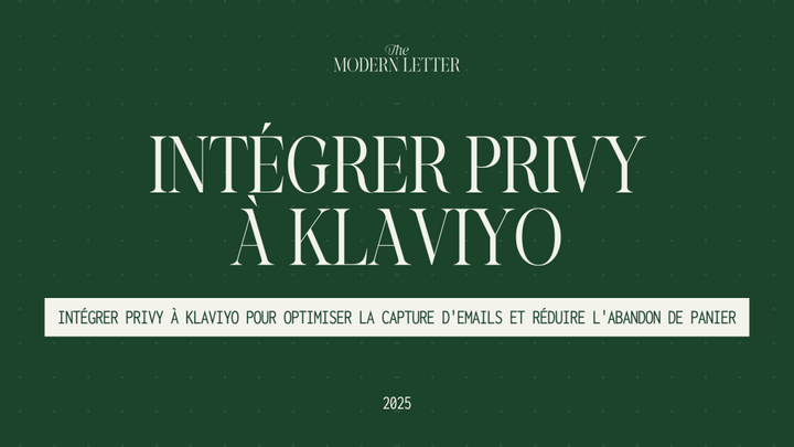 Intégrer Privy à Klaviyo