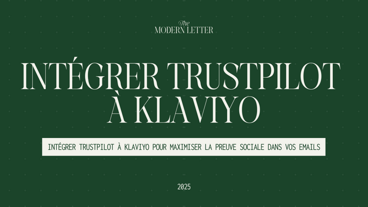 Intégrer Trustpilot à Klaviyo