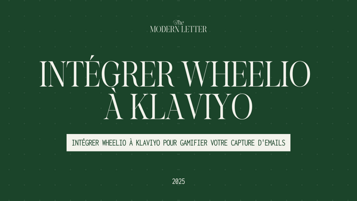 Intégrer Wheelio à Klaviyo