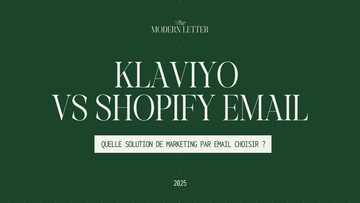 Klaviyo VS Shopify Email : Quelle solution de marketing par email choisir en 2026 ?
