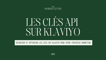 Comment créer une clé API sur Klaviyo ?