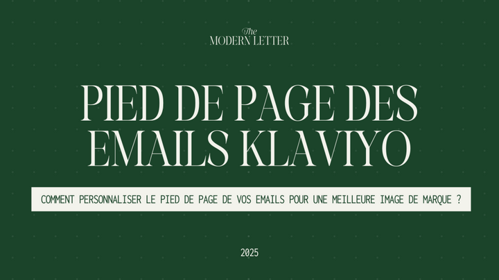 Comment personnaliser le footer de vos emails ?