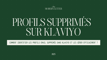 Comment identifier les profils email supprimés dans Klaviyo