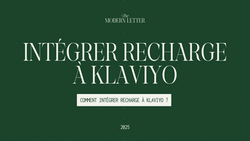 intégrer Recharge à Klaviyo