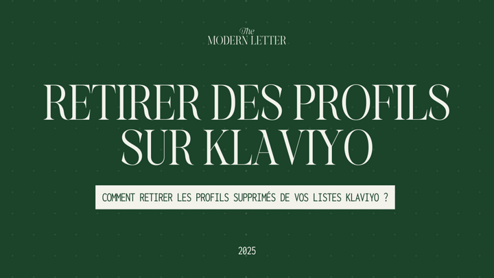Comment supprimer les profils suspendus sur Klaviyo ?