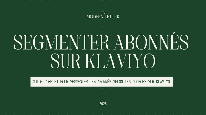 Comment segmenter vos contacts par code promo sur Klaviyo
