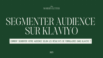 Guide de la segmentation avancée sur Klaviyo