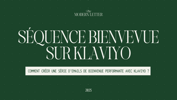 Comment créer une série d'emails de bienvenue sur Klaviyo ?