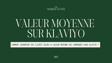 Segmenter vos clients par valeur moyenne des commandes dans Klaviyo