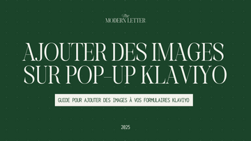 Comment ajouter des images à votre pop-ups sur Klaviyo ?