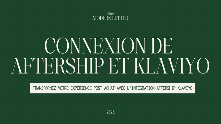 Intégrer AfterShip avec Klaviyo