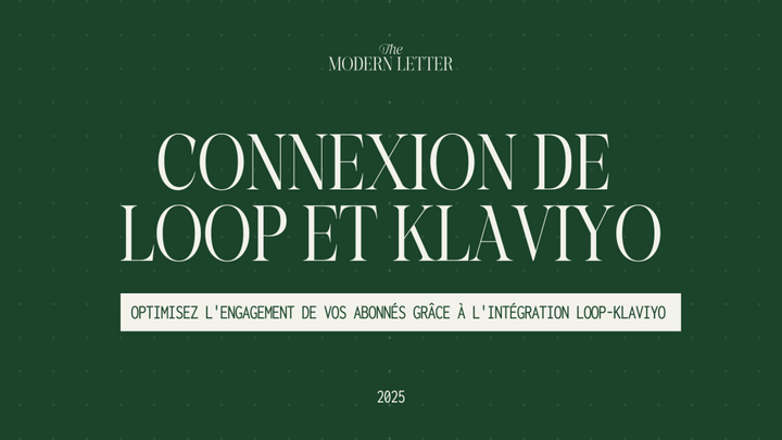 Intégrer Loop avec Klaviyo