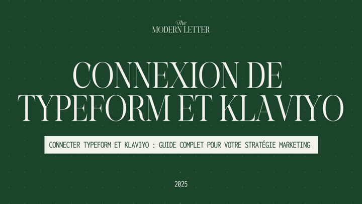 Intégrer Typeform avec Klaviyo