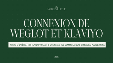 Intégrer Weglot avec Klaviyo