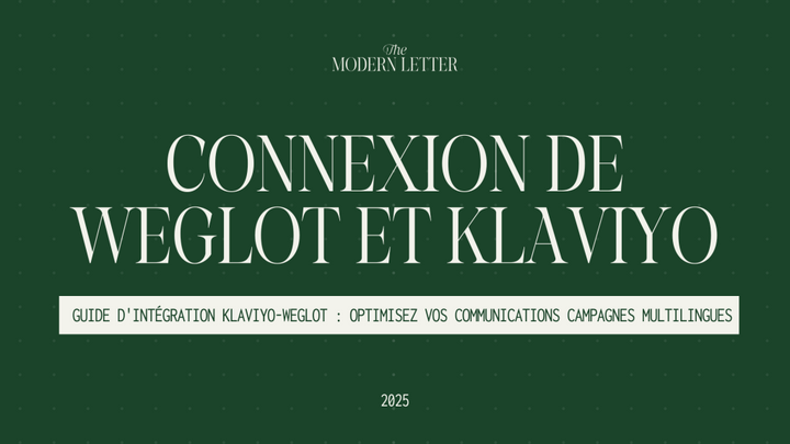 Intégrer Weglot avec Klaviyo