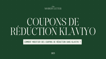 Comment modifier les codes promos dans Klaviyo