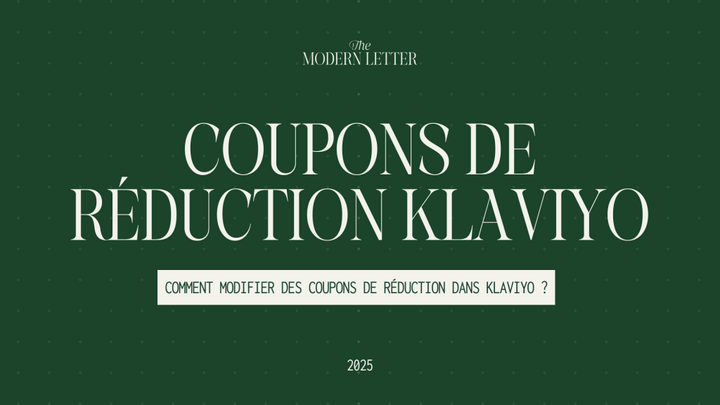 Comment modifier les codes promos dans Klaviyo