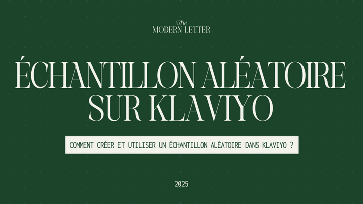 Comment créer un échantillon aléatoire sur Klaviyo ?
