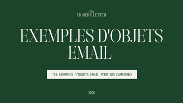 exemples d'objets email 
