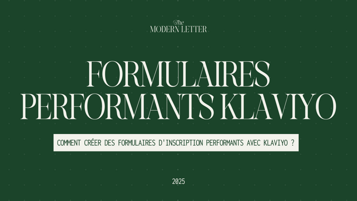 Comment créer des pop-ups performantes avec Klaviyo ?