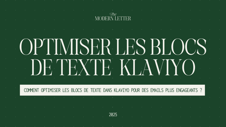 Comment utiliser un bloc de texte dans un e-mail ?